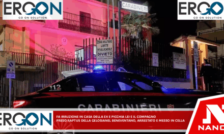 Fa irruzione in casa della ex e picchia lei e il compagno, preso Raptus della gelosia nel Beneventano, arrestato e messo in cella