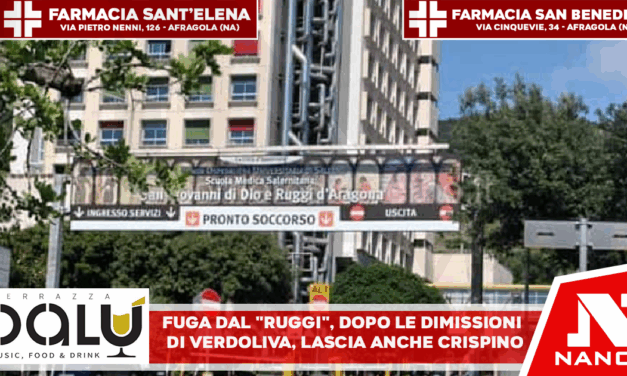 Fuga dal “Ruggi”: dopo le dimissioni di Verdoliva, lascia anche Crispino