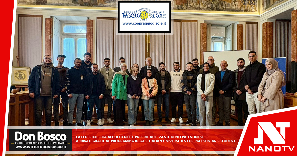 La Federico II ha accolto nelle proprie aule 24 studenti palestinesi, arrivati grazie al programma Iupals – Italian Universities for Palestinian Students