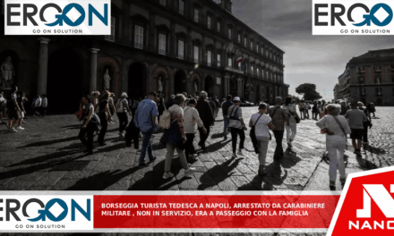 Borseggia turista tedesca a Napoli, arrestato da carabiniere Militare, non in servizio, era a passeggio con la famiglia