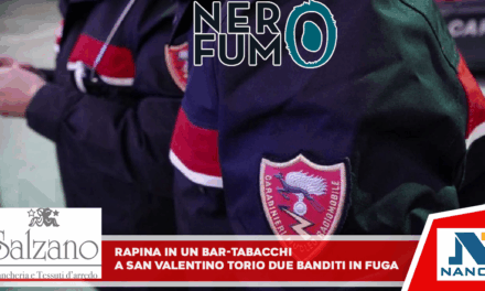 Rapina in un bar-tabacchi a San Valentino Torio, due banditi in fuga