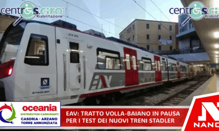 EAV: tratta Volla-Baiano in pausa per i test dei nuovi treni Stadler