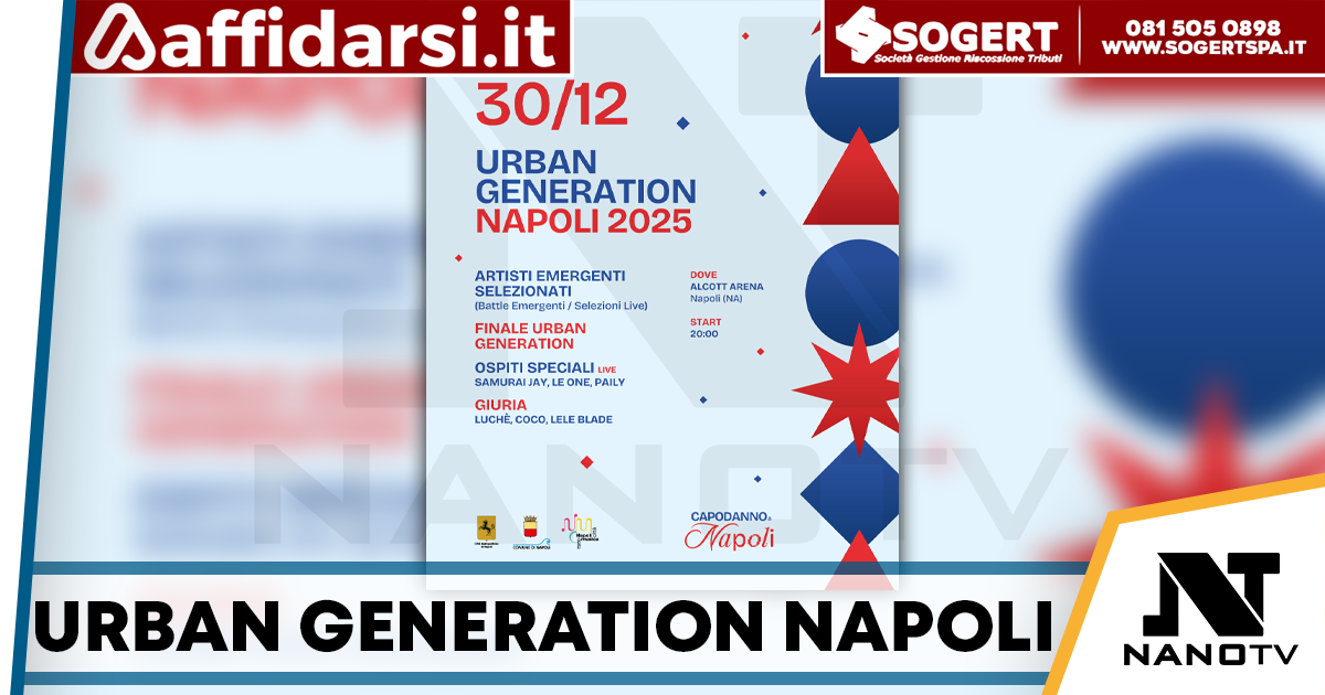 Urban Generation Napoli 2025: il 30 dicembre l’urban partenopea conquista l’Alcott Arena