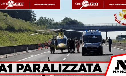 A1, violento scontro tra due furgoni tra Frosinone e Ceprano: traffico paralizzato, elisoccorso in azione e proteste degli automobilisti