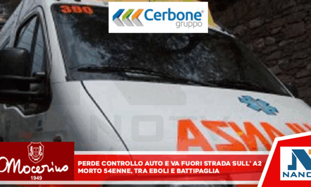 Perde controllo auto e va fuori strada sull’A2, morto 54enne Tra Eboli e Battipaglia coinvolto anche un secondo veicolo