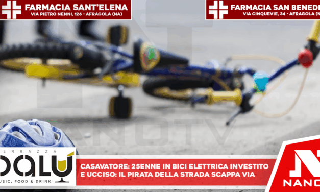 Casavatore, 25enne in bici elettrica investito e ucciso: il pirata della strada scappa via