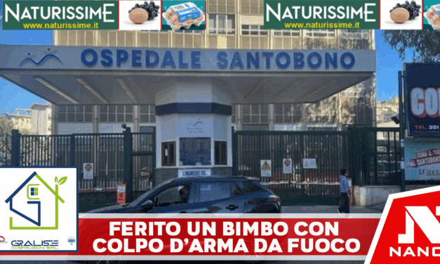 Pomigliano. Bimbo ferito di striscio da un colpo arma da fuoco, guarirà in sette giorni