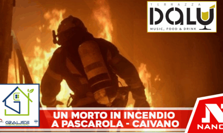Fiamme in un appartamento a Caivano, un morto