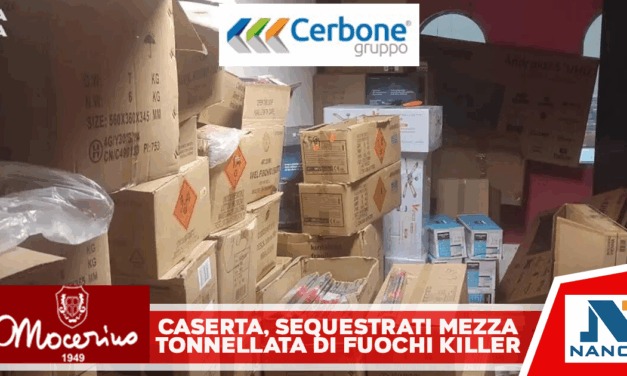 Casertano, maxi sequestro di fuochi d’artificio illegali prima del Capodanno