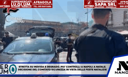 Stretta su movida e degrado, più controlli a Napoli a Natale Decisione del Comitato sicurezza in vista delle festività