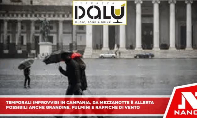 Temporali improvvisi in Campania, da mezzanotte è allerta Possibili anche grandine, fulmini e raffiche di vento