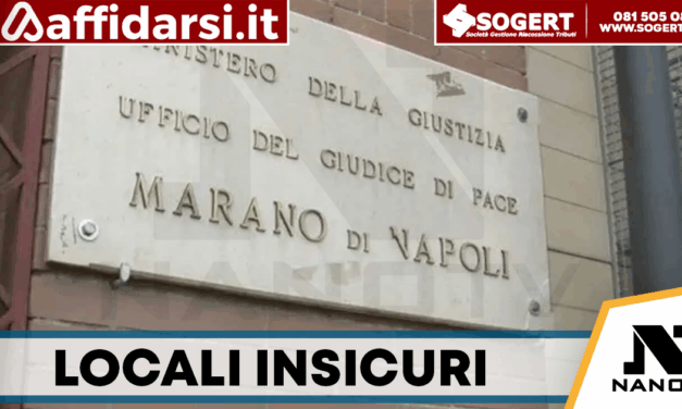Marano, sequestrati gli uffici del Giudice di Pace: locali insicuri e condizioni insalubri