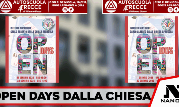 Afragola, l’Istituto Superiore Carlo Alberto Dalla Chiesa apre le porte per l’Open Days