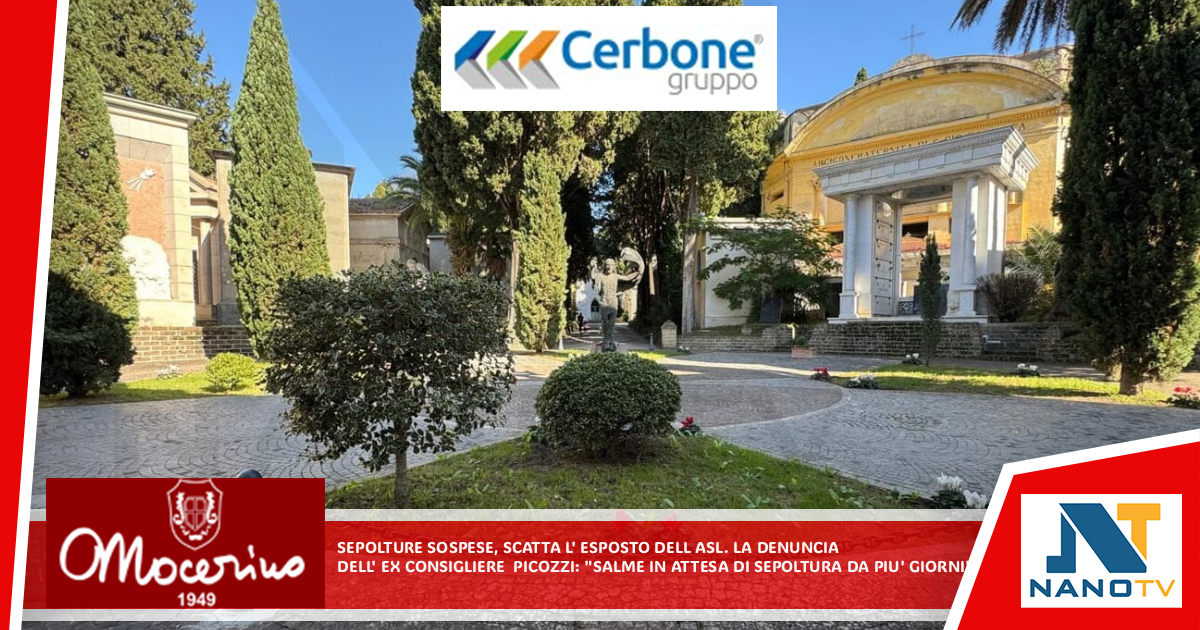 Sepolture sospese, scatta l’esposto all’Asl La denuncia dell’ex consigliere Picozzi: “Salme in attesa di sepoltura da più giorni”