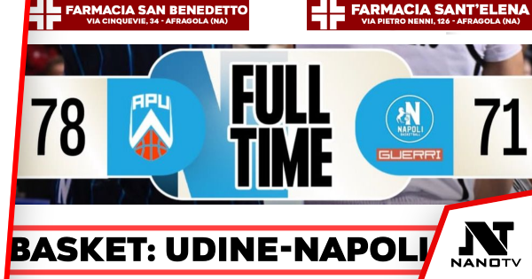 BASKET: UDINE-NAPOLI 78-71
