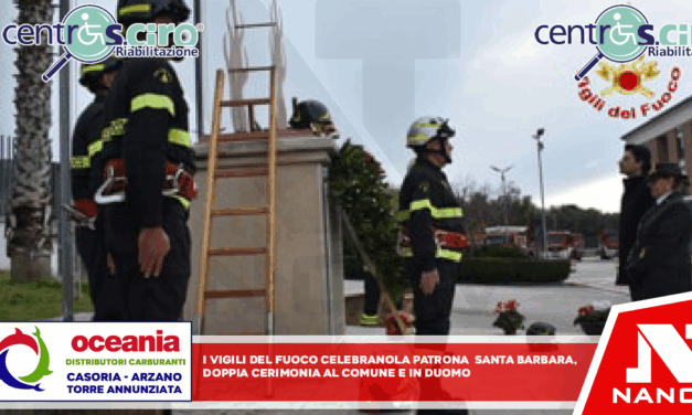 I vigili del fuoco celebrano la patrona Santa Barbara: doppia cerimonia al Comando e in Duomo