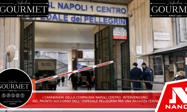 I carabinieri della compagnia Napoli centro intervengono nel pronto soccorso dell’ospedale Pellegrini per una ragazza ferita.