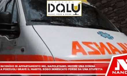 Incendio in appartamento del Napoletano, muore una donna A Pozzuoli grave il marito. Rogo forse innescato da stufetta