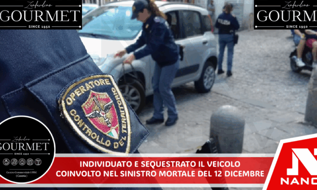 Individuato e sequestrato il veicolo coinvolto nel sinistro mortale del 12 dicembre