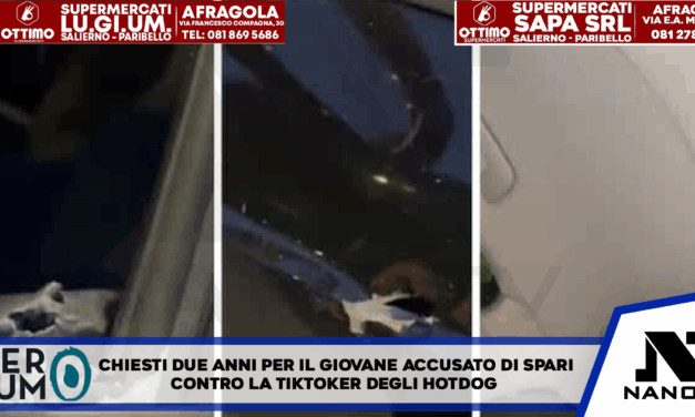 Avellino, chiesti 2 anni per il giovane accusato di spari contro la tiktoker degli hotdog