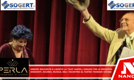 Arbore racconta a Laurito la ‘sua’ Napoli, viaggio fra le emozioni Aneddoti, ricordi, musica nell’incontro al Teatro Trianon Viviani