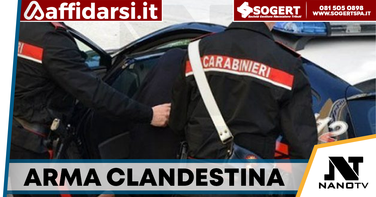 Perito, arrestati padre e figlio: pistola clandestina nascosta sotto l’auto