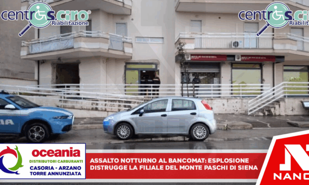 Assalto notturno al bancomat: esplosione distrugge la filiale del Monte dei Paschi di Siena