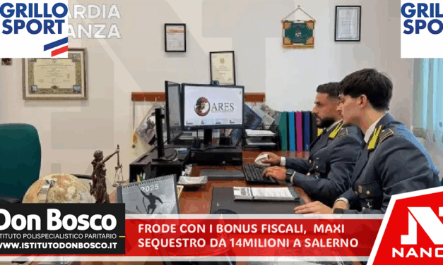 Frode con i bonus fiscali, maxi sequestro da 14 milioni a Salerno Notificato dalla Guardia di Finanza a società e consulenti