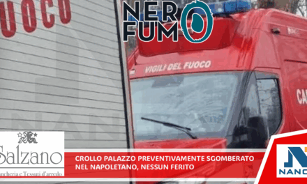 Crolla palazzo preventivamente sgomberato nel Napoletano, nessun ferito Ieri l’allarme dopo un boato: una ventina di famiglie da amici e parenti