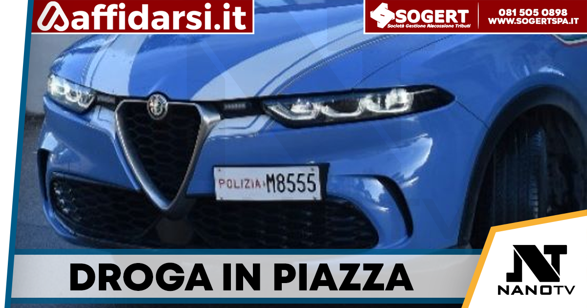 Piazza Enrico De Nicola, sorpreso con la droga: arrestato 30enne dalla Polizia di Stato