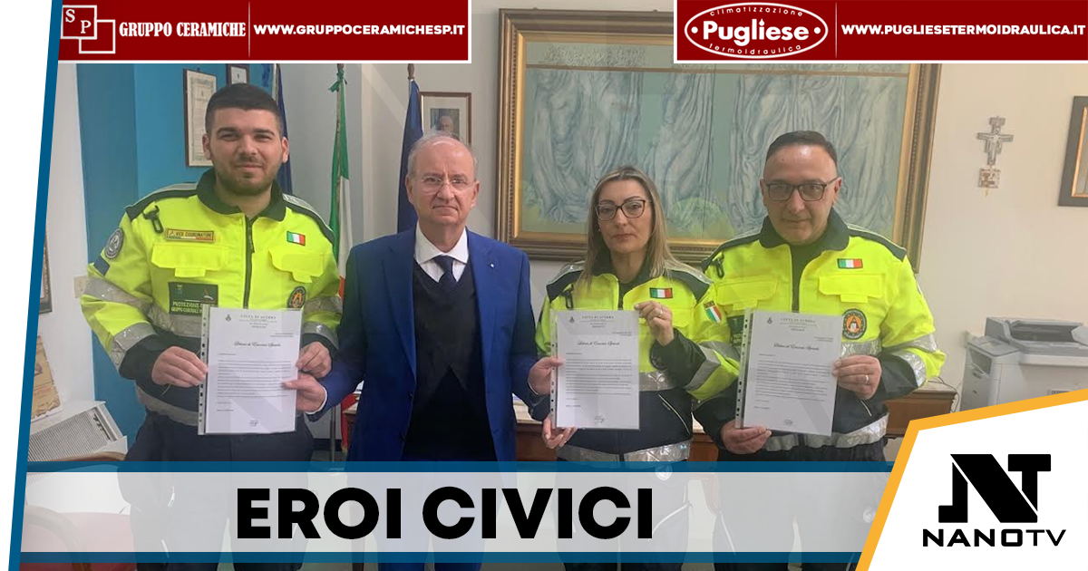 Acerra, spengono auto in fiamme: encomio a tre volontari della Protezione Civile