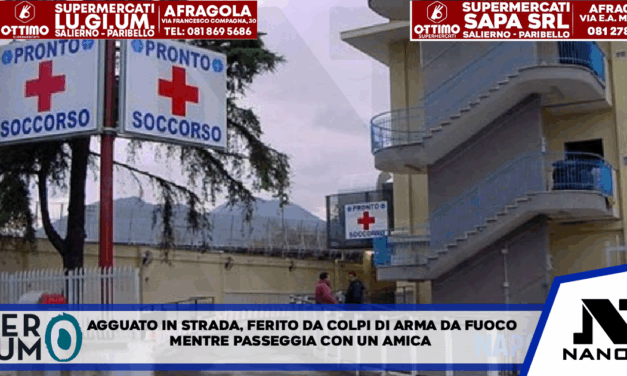 Agguato in strada, ferito da colpi d’arma da fuoco mentre passeggia con un’amica