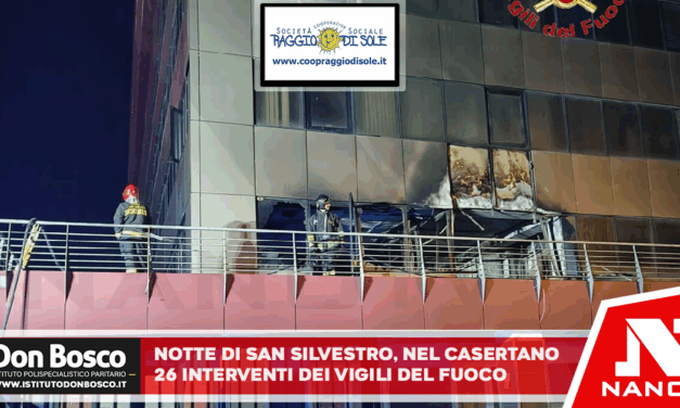 Notte di San Silvestro, nel casertano 26 interventi dei vigili del fuoco