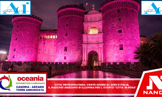 *Città Metropolitana: Cento giorni al Giro d’Italia, il Maschio Angioino si illumina per l’evento “Città in Rosa”*