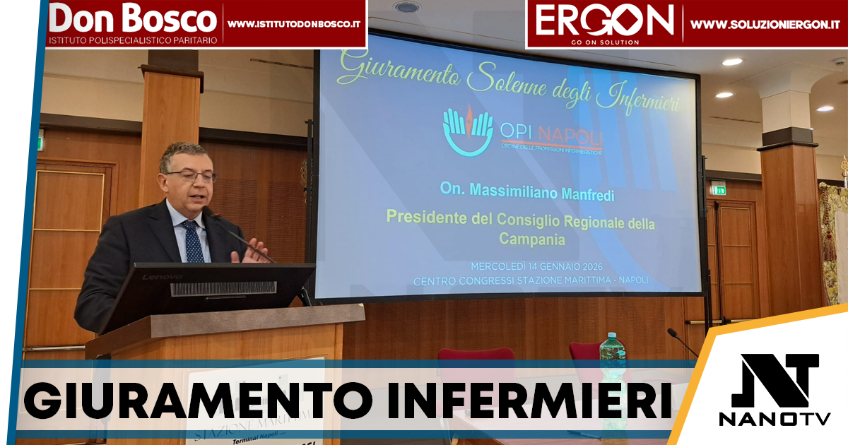 Giuramento degli infermieri a Napoli, Manfredi: «Pilastro della sanità, servono più tutele e migliori retribuzioni»