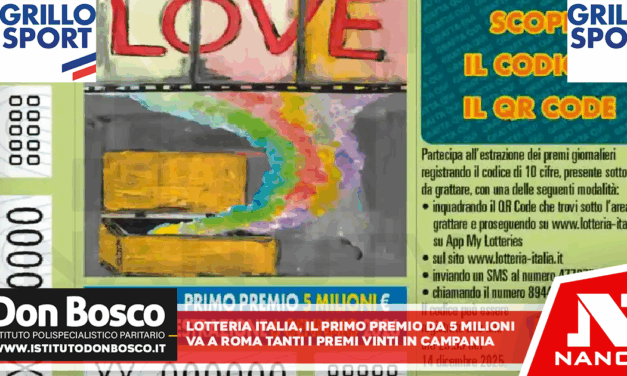 Lotteria Italia, il primo premio da 5 milioni va a Roma. Tutti i premi vinti in Campania