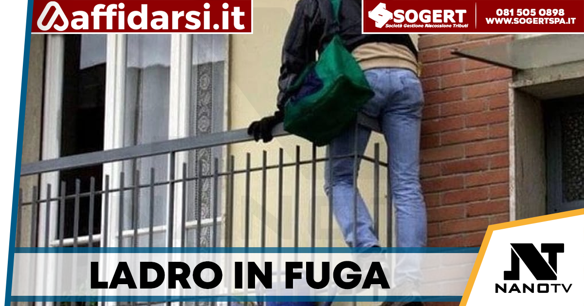 Pagani, ladro acrobata sul balcone: messo in fuga dal proprietario di casa