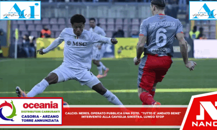 Calcio: Napoli; Neres operato pubblica una foto, ‘tutto è andato bene’ Intervento alla caviglia sinistra nella clinica di Londra, lungo stop