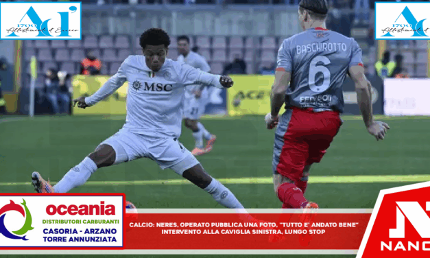 Calcio: Napoli; Neres operato pubblica una foto, ‘tutto è andato bene’ Intervento alla caviglia sinistra nella clinica di Londra, lungo stop