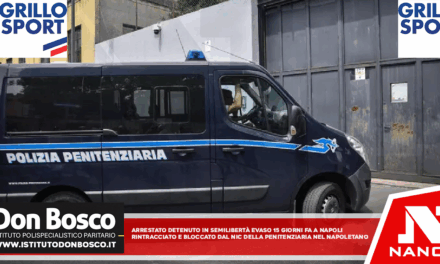 Arrestato detenuto in semi libertà evaso 15 giorni fa a Napoli Rintracciato e bloccato dal Nic della Penitenziaria nel Napoletano