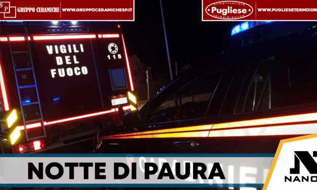 Bomba carta nell’atrio di un condominio a Montoro: portone divelto, panico nella notte