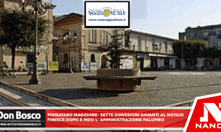Pignataro Maggiore – Sette dimissioni davanti al notaio, finisce dopo otto mesi l’amministrazione Palumbo