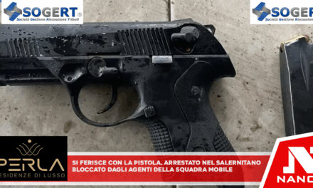 Si ferisce con la pistola, arrestato nel Salernitano Bloccato dagli agenti della Squadra Mobile