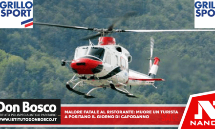 Malore fatale al ristorante: muore un turista a Positano il giorno di Capodanno