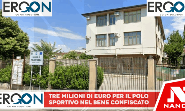 Tre milioni di euro per il polo sportivo nel bene confiscato