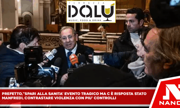 Prefetto, ‘spari alla Sanità evento tragico ma c’è risposta Stato’ Manfredi, ‘contrastare violenza con più controlli e forze polizia’