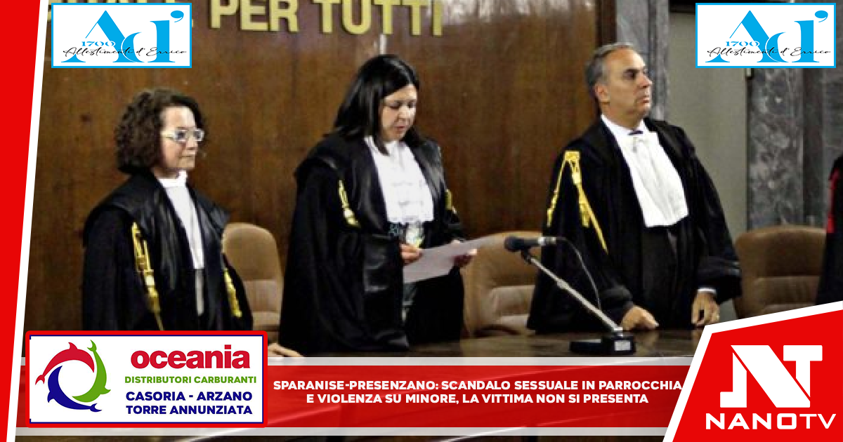 Sparanise / Presenzano – Scandalo sessuale in parrocchia e violenza su minore: la vittima non si presenta