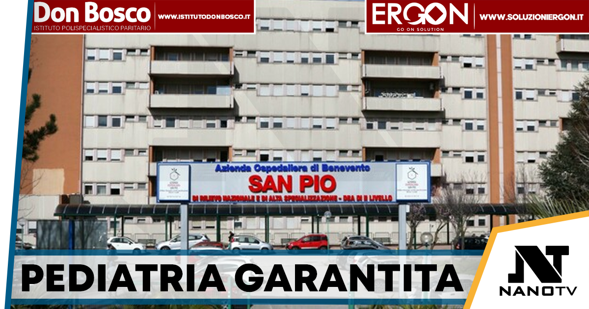 Benevento, accordo Rummo–Santobono: pediatria coperta per tutto il 2026