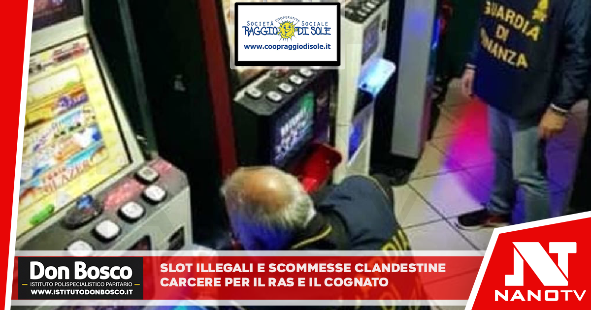 Slot illegali e scommesse clandestine: carcere per il ras e il cognato