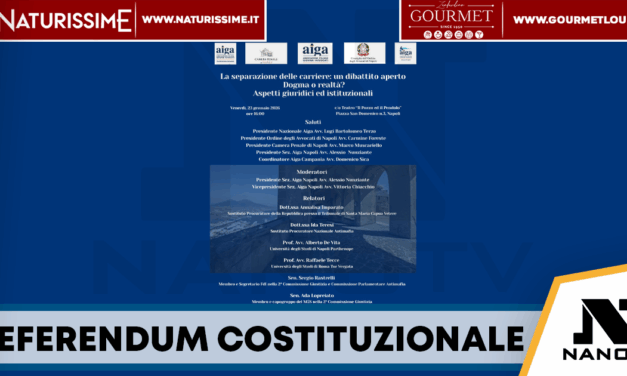 Napoli, AIGA apre il dibattito sul Referendum Costituzionale: incontro pubblico a San Domenico Maggiore